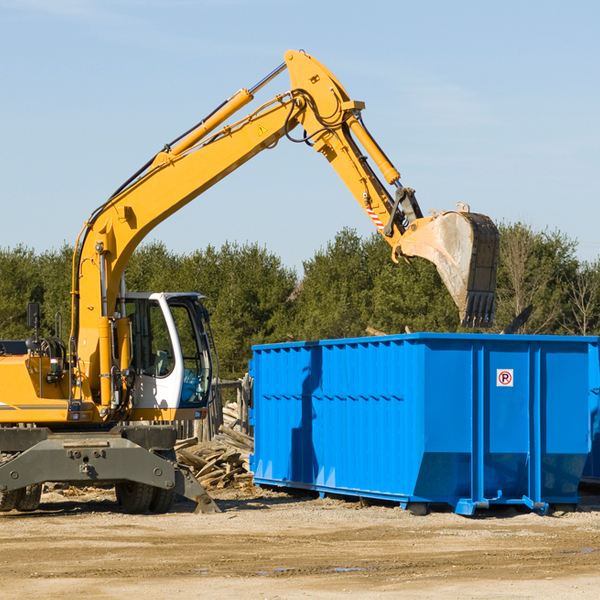 are there any restrictions on where a residential dumpster can be placed in Parrish